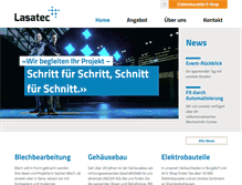 Tablet Screenshot of lasatec.ch